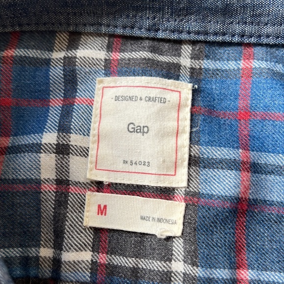 Mens Gap flannel button down shirt - Picture 4 of 4